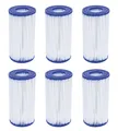Produktbild: 6er Set Bestway Filterkartusche Gr. III Pumpenfilter Poolfilter Filterpatrone