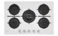 Produktbild: Candy CVG74WTW Gaskochfeld mit 5 Brennern, 75 cm, Weiß