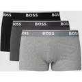 Produktbild: BOSS Trunks mit elastischem Logo-Bund im 3er-Pack in Dunkelgrau, Größe XXL