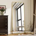 Produktbild: Standspiegel mit abgerundeten Ecken, 58 x 168 cm Ganzkörperspiegel mit Stände...