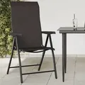 Produktbild: vidaXL Gartenstühle 8 Stk. Klappbar Schwarz Kaffeebraun Poly Rattan
