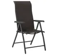 Produktbild: vidaXL Gartenstuhl Gartenstühle 8 Stk. Klappbar Schwarz Kaffeebraun Poly Rattan (8 St)