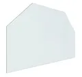 Produktbild: vidaXL Glas Kaminofen Glasplatte Sechseck 80x50 cm, 1-tlg.