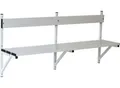 Produktbild: Wandbank, Alu/Edelstahl, 2000 mm breit