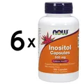 Produktbild: 6 x NOW Foods Inositol, 500mg (Caps) - 100 caps (216,50 EUR/kg)