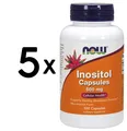 Produktbild: 5 x NOW Foods Inositol, 500mg (Caps) - 100 caps (219,80 EUR/kg)