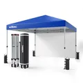 Produktbild: Wiltec Faltpavillon 3x3m blau Räder Gartenpavillon Partyzelt Pavillon Camping