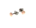 Produktbild: Boccia Titanohrstecker rosévergoldet 05013-03