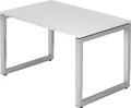 Produktbild: HAMMERBACHER Schreibtisch Schreibtisch O-Fuß eckig 120x80cm Weiß/Silber