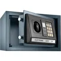Produktbild: Tectake Elektronischer Safe  Mit Doppelbolzen Verschlusssystem Led Anzeige Mit Akustischem Signal  31 x 22 x 20 cm Schwarz