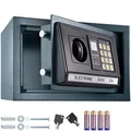 Produktbild: tectake® Massiver Elektronischer Safe Tresor 20 X 31 X 22cm 4,6 kg schwarz inklusive 4 Batterien