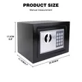 Produktbild: Kleiner elektronischer Mini Safe Tresor Schranktresor mit Zahlenschloss 4.6 8.5L