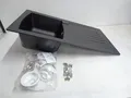 Produktbild: respekta Mineralite Einbauspüle Boston 86 X 50 Cm schwarz defekt/unvollstandig