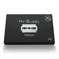 Produktbild: My-Blades® Platinum – 100 besonders sanfte Doppelklingen | eisgehärteter & nachhaltig produzierter Edelstahl | Rasierklingen für empfindliche Haut