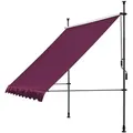 Produktbild: Quick Star Klemmmarkise, Bordeaux, Metall, 300x290x130 cm, Sonnen- & Sichtschutz, Sichtschutz Garten, Markisen