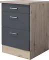 Produktbild: Flex Well Auszugunterschrank Tiago BxTxH 60 x 60 x 85 cm basaltgrau matt zerlegt 00011685