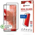 Produktbild: DISPLEX Real Glasschutzfolie 3D für Samsung Galaxy S23 Ultra kratzer-resistent, Kantenschutz, Schmutzabweisend