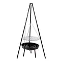 Produktbild: DEMA Grill 50x165 cm – Standgrill, Schwenkgrill, Dreibeingrill, Holzkohlegrill – höhenverstellbar, robust, mobil – für Camping, Garten, Terrasse, Outdoor, Grillparty