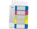 Produktbild: LEITZ Aktenordner WOW 1241, Register 1-5, DIN A4 überbreit, 5-tlg., mehrfarbige Taben, Kunststoff