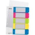 Produktbild: AKTION: LEITZ Ordnerregister WOW DIN A4 Vollformat, Überbreite 1-5 farbig...