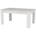 Produktbild: Ausziehbarer Esstisch Dkouamé, Ausziehbare Konsole bis zu 12 Sitzplätze, ausziehbare Konsole 100 %  Italy, cm 160/210x90h75, glänzend weiß - Weiß