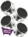 Produktbild: 4 Stk. Strahlregler Wasserhahn Aufsatz Anti-Kalk M24 Aufsätze Strahlregler Wassersparer für Wasserhahn, Edelstahl & ABS, Wasser Filter 24mm M. ROSENFELD HOME