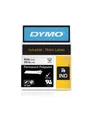 Produktbild: DYMO Rhino Industrie Permanente Polyesteretiketten | 9 mm x 5,5 m | Schwarz auf Weiß