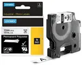 Produktbild: DYMO RHINO Polyester-Schriftband schwarz/weiß, 9 mm x 5,5 m