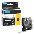 Produktbild: Dymo Rhino Schriftband 18482 Polyester 9mm x 5,5m schwarz auf weiß Band