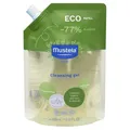 Produktbild: Mustela Eco Refill Bio Veganes Reinigungsgel, Olivenöl, Aloe Vera und Glycerin, Körper und Haare, Baby, ganze Familie - Sanfte Reinigung, 99% Inhaltsstoffe natürlichen Ursprungs (400ml)
