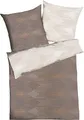Produktbild: Kaeppel Wendebettwäsche Ikat Mako-Satin Nougat Größe 1x 135x200 cm + 1x 80x80 cm