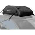 Produktbild: Auto Dachtasche 400l, Dach Gepaecktraeger, Faltbare Dachbox Softbox, Wetterbestaendiger Dachkoffer Aus Wasserdichtem Stoff, Aufbewahrungsbox Reisetasche Für Reisen Und Transport, Schwarz - Goplus