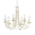 Produktbild: Cremefarbig Klassisch Leuchter Kronleuchter 6x60W/E14 48x48-107,5 [cm]