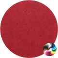 Produktbild: BIASTO Filzuntersetzer Rund 10cm in rot meliert (HF032); Farbauswahl & Größenwahl; Untersetzer Gläser; Für Getränke, Tassen, Blumentöpfe, Vasen, Tisch, Bar, Wohnung, Tisch-Deko