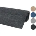 Produktbild: Teppichboden 200 x 600 cm Anthrazit Bodenbelag Auslegware Meterware Nadelvlies Nadelfilz Rips - Dunkelgrau