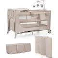 Produktbild: KinderKraft 3in1 Joy 2 + Zubehör (60 x 120 cm) (KLJOY02BEG000AC)