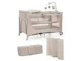 Produktbild: Kinderkraft Reisebett Joy 2, Beige, 60x120 cm, zusammenklappbar, Ausstieg, Babymöbel, Babybetten, Reisebetten