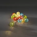 Produktbild: Konstsmide LED Dekolichterkette, bunte Aluminium-Drahtkugeln, klein, 16 warm weiße Dioden, batteriebetrieben, Innen, transparentes Kabel