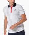 Produktbild: Fila Poloshirt Stripes (100% Polyester) weiss/navy/rot Herren