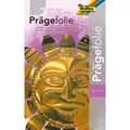 Produktbild: Glorex Prägefolie Gold Hartmetall 19 X 30 Cm, 3 Blatt Bastelpapier
