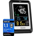 Produktbild: CO2 Messgerät, Luftqualität, Alarm, Lüftung, USB, Batteriebetrieb, modern