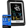 Produktbild: CO2 Monitor mit Alarm und Belüftungsempfehlungen, Schwarz, Multifunktional