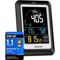 Produktbild: CO2 Messgerät, Luftqualität, Alarm, Lüftung, USB, Batteriebetrieb, modern, Sc...