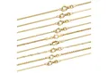 Produktbild: HOPLO Goldkette Goldkette Ankerkette rund 333 - 8 Karat Gold 0,8 mm - 36 cm, Made in Germany