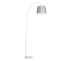 Produktbild: Qazqa Stehlampe Bend, ohne Leuchtmittel, Warmweiß, QAZQA Stehlampe, e27, Grau, Stahl, Modern