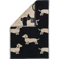 Produktbild: Cawö Handtücher WE LOVE DOGS 6246 - Farbe: Schwarz-Beige - 93 - Gästetuch 30x50 cm 242CA1429