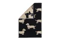 Produktbild: Cawö Handtuch Cawö Handtuch Duschtuch Gästetuch We love Dogs 6246-93 Dackel Schwarz, Walkfrottier, 100% Baumwolle