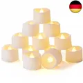 Produktbild: Homemory 12 led teelichter mit Timer, elektrische flackernde batteriebetriebene