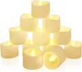 Produktbild: 12 led teelichter mit Timer, elektrische flackernde batteriebetriebene