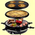 Produktbild: 4 in 1 RACLETTE BASEL mit Wechselplatten für 6 Personen  ++ SYNTROX ++
